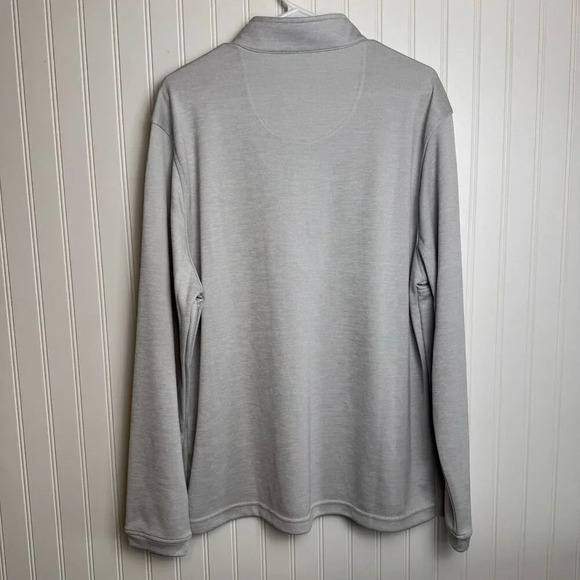 Pebble Beach Dry-Luxe Performance 1/4 zip pullover grey mens  large K18 - Picture 5 of 5